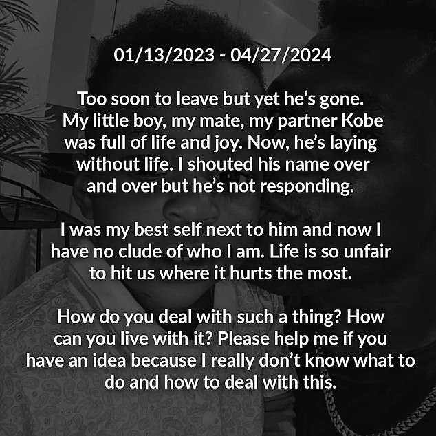 Ngannou revealed that his 15-month-old son Kobe died in a heartbreaking post on his Instagram account in April