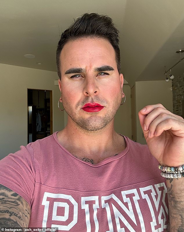 Former Bachelorette star Josh Seiter (pictured) finally admitted on Tuesday that his much-discussed gender transition from male to female was an elaborate hoax