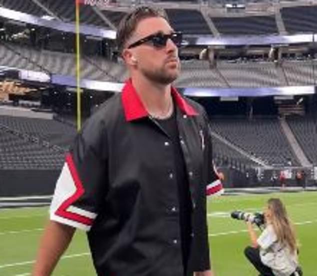 Travis Kelce has arrived for the Kansas City Chiefs against the Las Vegas Raiders