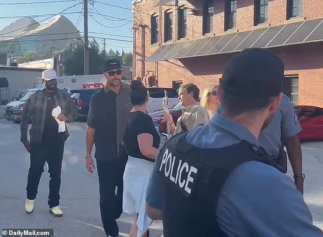 Travis Kelce has arrived for the 'Kelce Car Jam' as the Chiefs star celebrates his birthday