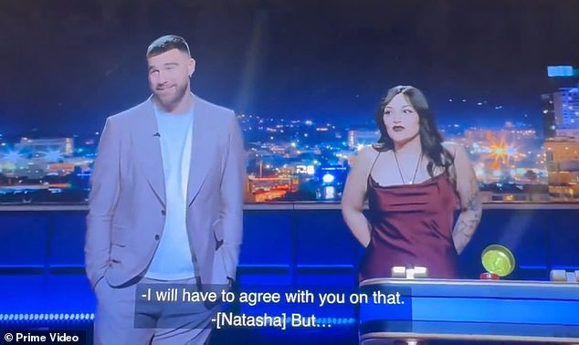 While hosting 'Are You Smarter Than A Celebrity', the Kansas City Chiefs tight end asked a participant the stage name of one Stefani Joanne Angelina Germanotta