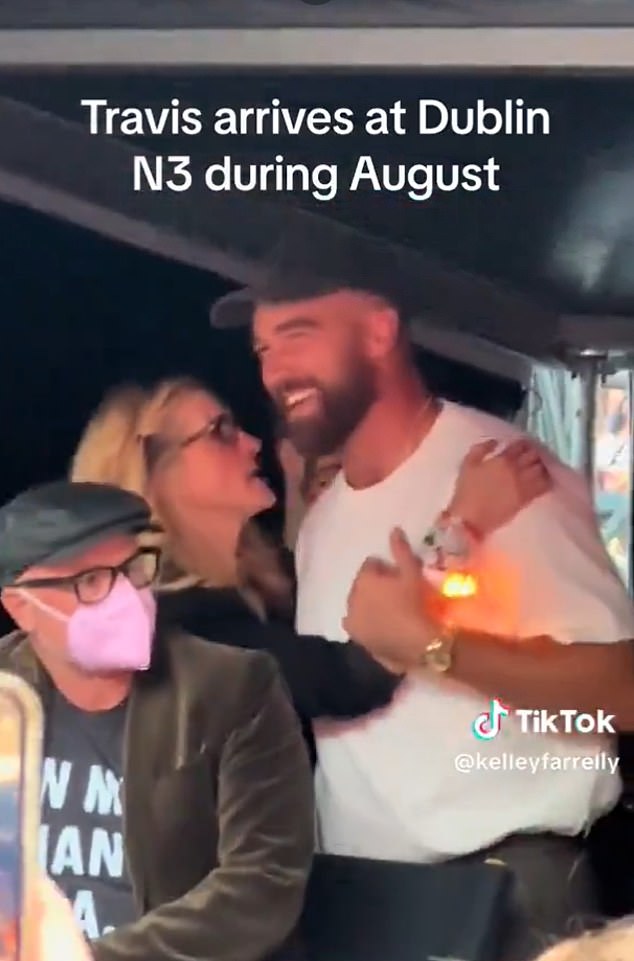 Travis Kelce has revealed he saw Julia Roberts from comedy Notting Hill after a viral encounter with the star at girlfriend Taylor Swift's concert in Dublin in July