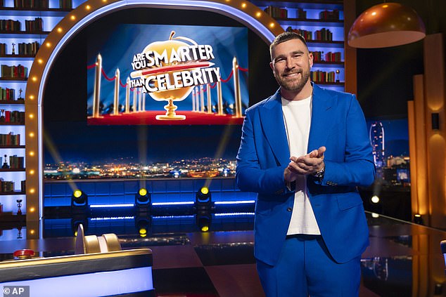 Travis Kelce's co-stars have given their verdict on the NFL star's skills as a game show host