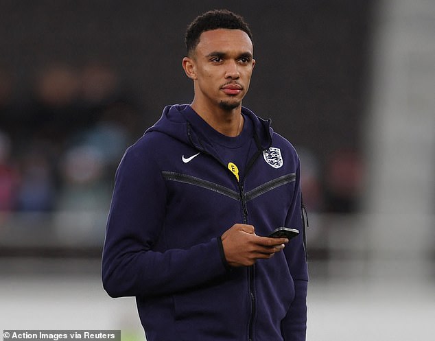 Trent Alexander-Arnold will start on the bench for England, as Mail Sport predicted