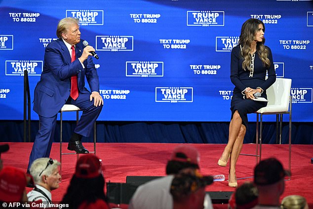 A Donald Trump town hall full of strange moments was interrupted by a joke the former president made about being shot at a couple whose son died in the war in Afghanistan