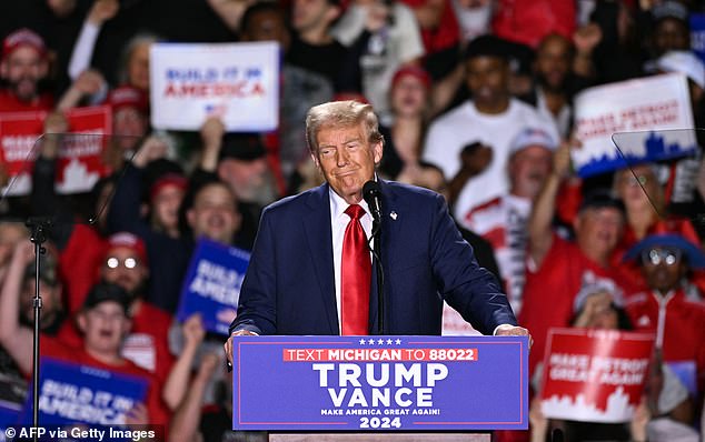 An angry Donald Trump railed against his sound crew at his rally in Detroit on Friday evening after a technical glitch rocked the event