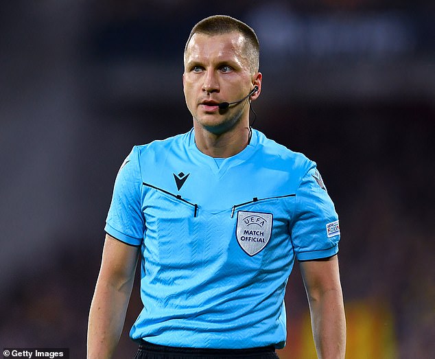 Bartosz Frankowski was due to be the VAR for Rangers against Dynamo Kiev in August