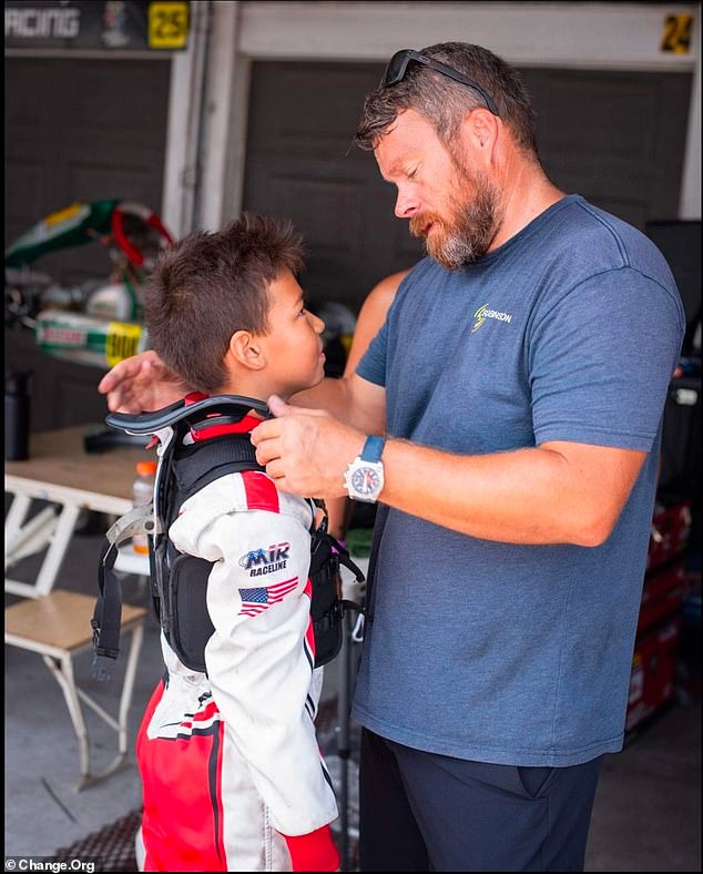 Father, Charles Siperko, wanted his 10-year-old to pursue his passion closer to home and built the $100,000 race track in their backyard