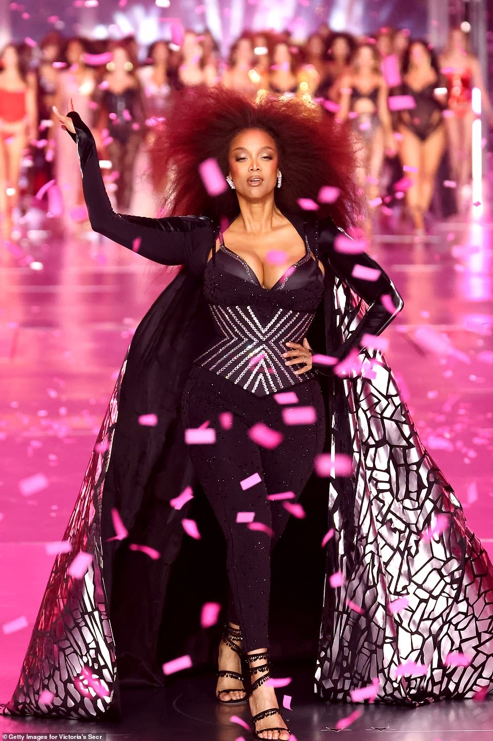 Tyra Banks reflected on her iconic comeback at the Victoria's Secret Fashion Show earlier this week, nearly two decades after she retired from the lingerie brand's annual runway to pursue other entertainment opportunities.