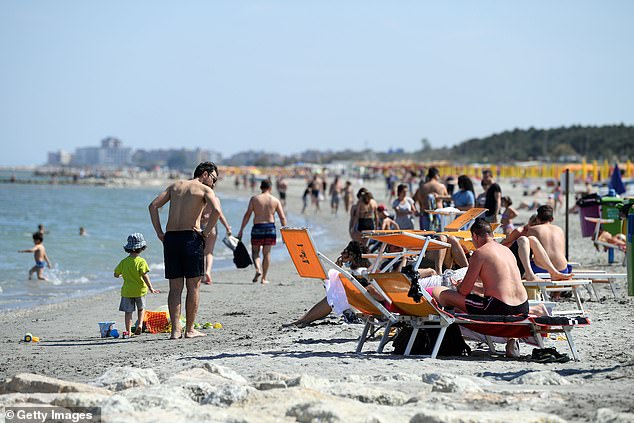 Punta Marina beach near the city of Ravenna, where a 19-year-old American student was allegedly drugged and raped in August