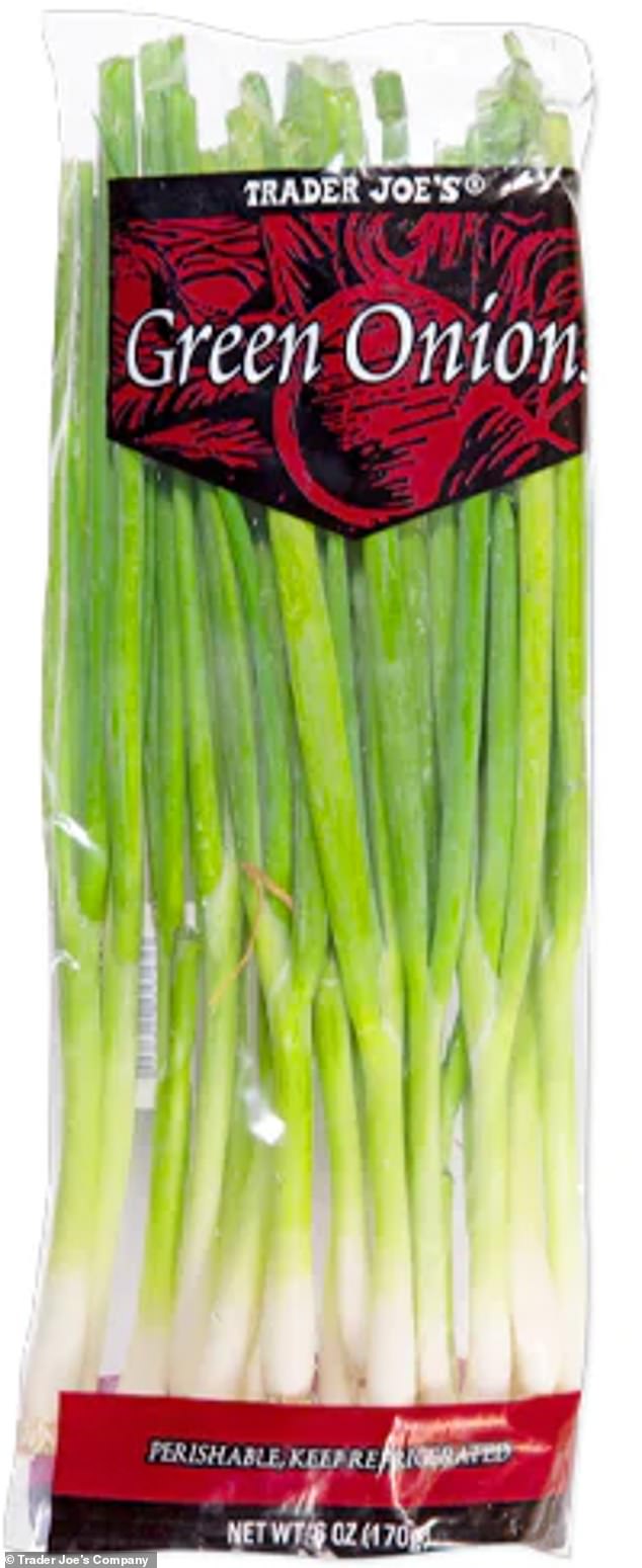 Suspicious products include Trader Joe's green Onion Iceless 24 x 6oz Reg Trader Joe's Mexico in a branded shopping bag