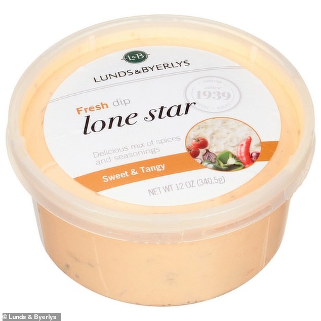 Pictured: The dip may contain mold, according to a recall notice published by the FDA