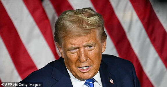 Former US president and Republican presidential candidate Donald Trump speaks during a campaign event at Discovery World in Milwaukee, Wisconsin, October 1, 2024. (Photo by Jim WATSON/AFP) (Photo by JIM WATSON/AFP via Getty Images)