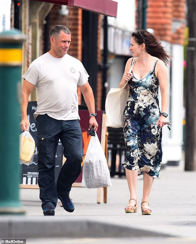 Ms Cilliers was pictured with Simon Goodman in 2020 as they walked around their home town