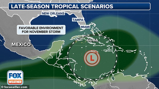 Meteorologists warn that there are three possible scenarios that could bring tropical storms and hurricanes to the central Atlantic Ocean from next week through early November