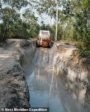 The couple are pictured here taking on the Frenchman's Track at Cape York in Australia. During their travels they want to 'get off the beaten track'