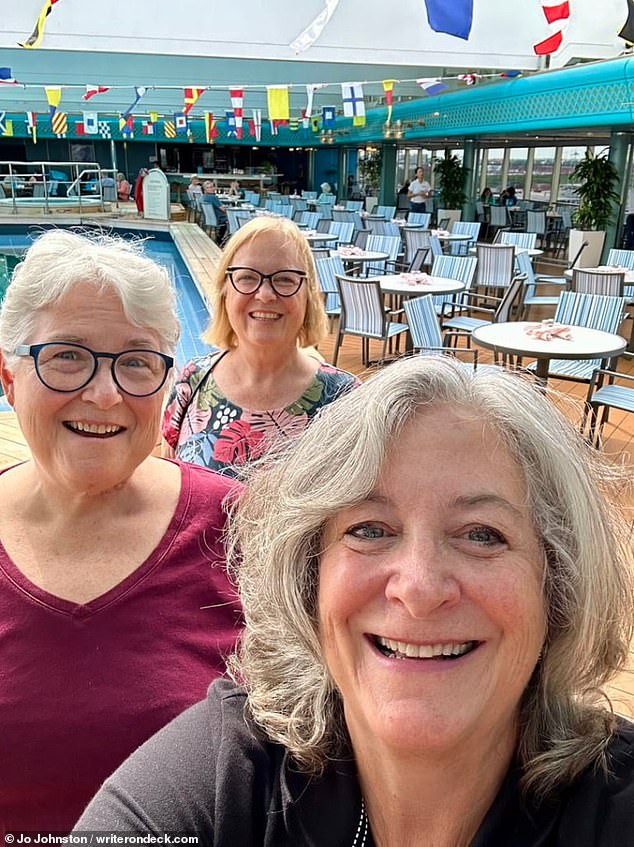 Jo Johnston, 69, (back) and Elaine Durham, 63, (front) took the opportunity to fulfill their dream of spending most of their time on the ocean, especially as single and retired. They sold their houses and valuable properties to make this possible