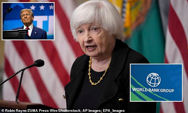 Support: Treasury Secretary Janet Yellen praised Ajay Banga's stewardship of the World Bank — but how useful would that prove under a Trump presidency?