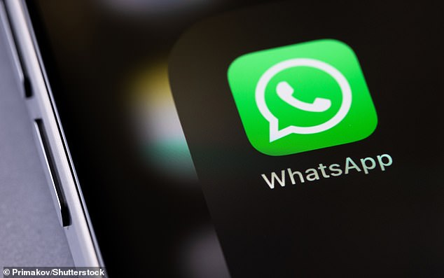 With an estimated two billion monthly active users, WhatsApp is the most popular mobile messenger app in the world (file photo)