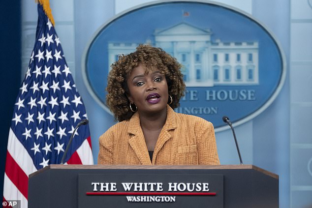 White House Press Secretary Karine Jean-Pierre said Thursday that she had been