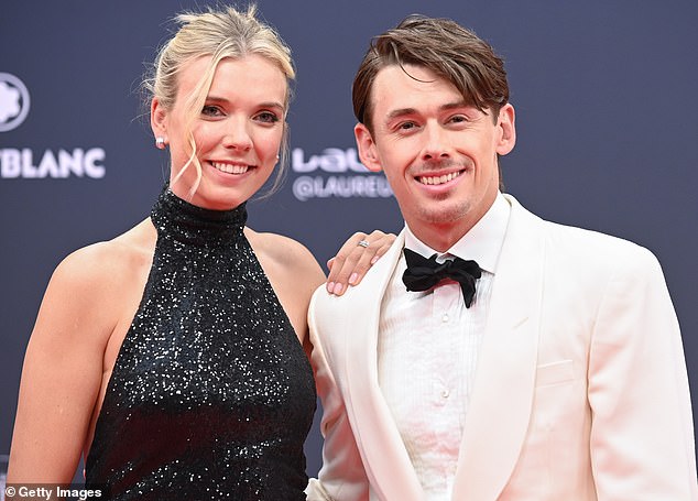 Australian tennis star Alex de Minaur is on a collision course with his girlfriend Katie Boulter (pictured together) after the United Cup draw was announced