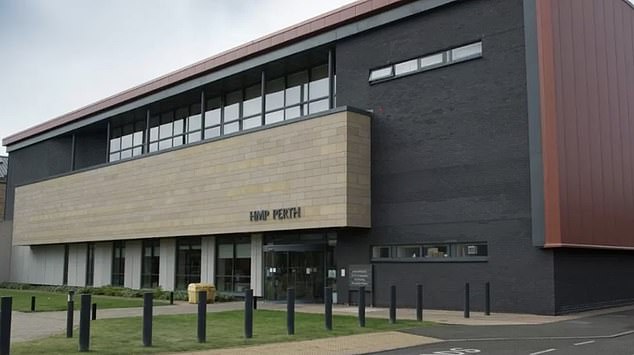 The female prisoner was sent to HMP Perth high security prison (pictured) overnight on October 21 and was only transferred to Cornton Vale, Scotland's only women's prison, the following day, according to the Telegraph.