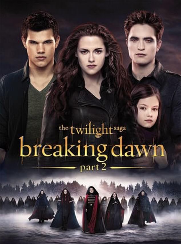 The Twilight saga was split into four films, with Taylor starring in the fourth