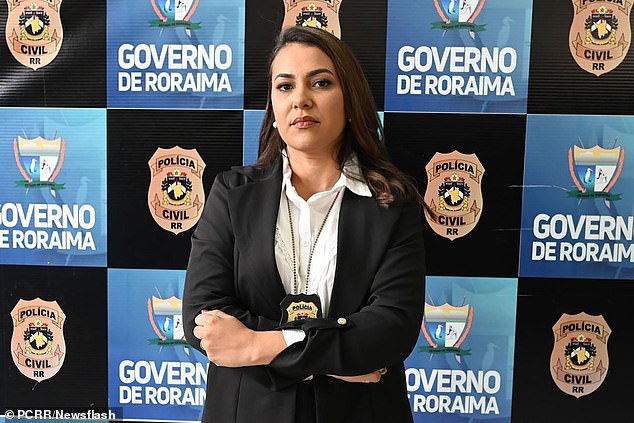 Gislayne Silva de Deus (pictured), 36, helped capture her father's killer Givaldo Jose Vicente de Deus, 35