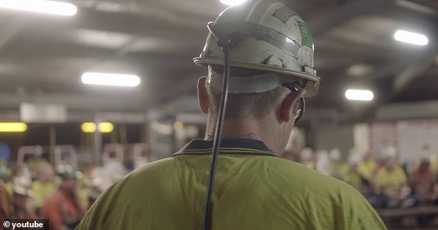 One miner has died and another is fighting for his life after a serious workplace accident at the Oaky Creek Coal Mine in central Queensland (photo of miners at the site)