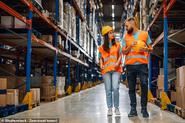 The employers said the use of the word 'including' was a typographical error after the warehouse worker confronted the bosses about the details (photo stock image)