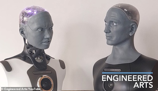 The idea of ​​two robots going on a date might sound like the beginning of a lame dad joke. But it's become reality in a hilarious new video posted by Engineered Arts