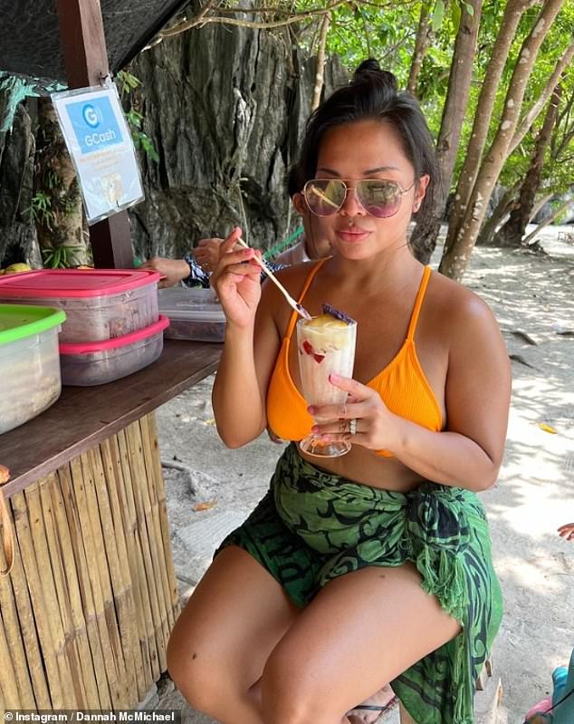 Travel blogger Dannah McMichael, 39, said she was taking vitamins when she realized 'something was wrong' and her diamond ring wasn't on her finger