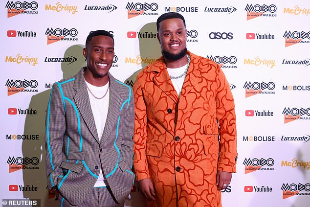 A live show by The Chunkz and Filly Show has also been canceled, in which the pair of YouTubers interview rappers and influencers. Pictured: Yung Filly and Chunkz attend the 25th MOBO Awards in 2022