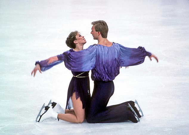 Torvill and Dean achieved the highest ever score for a single performance with their now famous routine (pictured) after twelve perfect sixes and a standing ovation