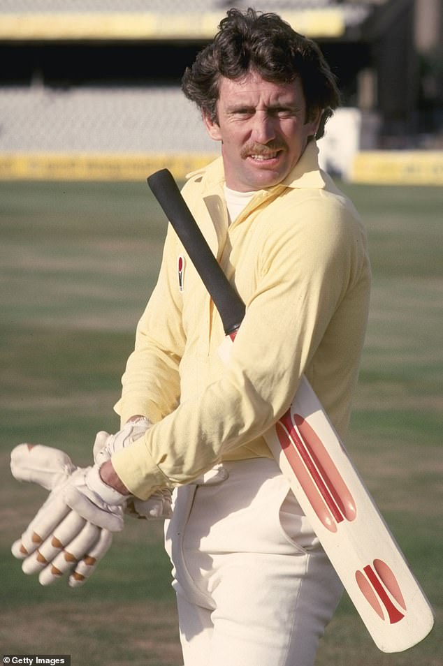 The former Australian captain (pictured at The Oval in London in 1979) scored more than 5,300 Test runs in his career