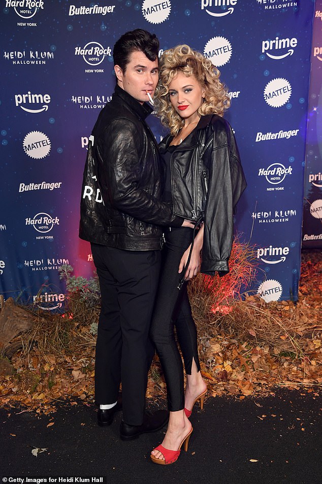 The couple nailed the Grease look and got into character