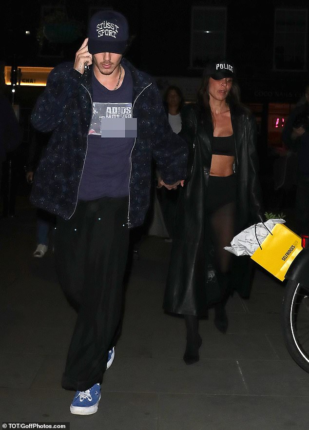 The 29-year-old singer and Victoria and David Beckham's 19-year-old son apparently opted not to dress up for Halloween as they headed to London.