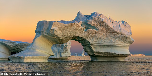 Pictured: Icebergs in Disko Bay, on the west coast of Greenland