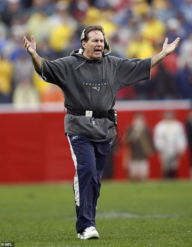 Belichick, seen in 2006, was known for his ultra-casual fashion on the sidelines