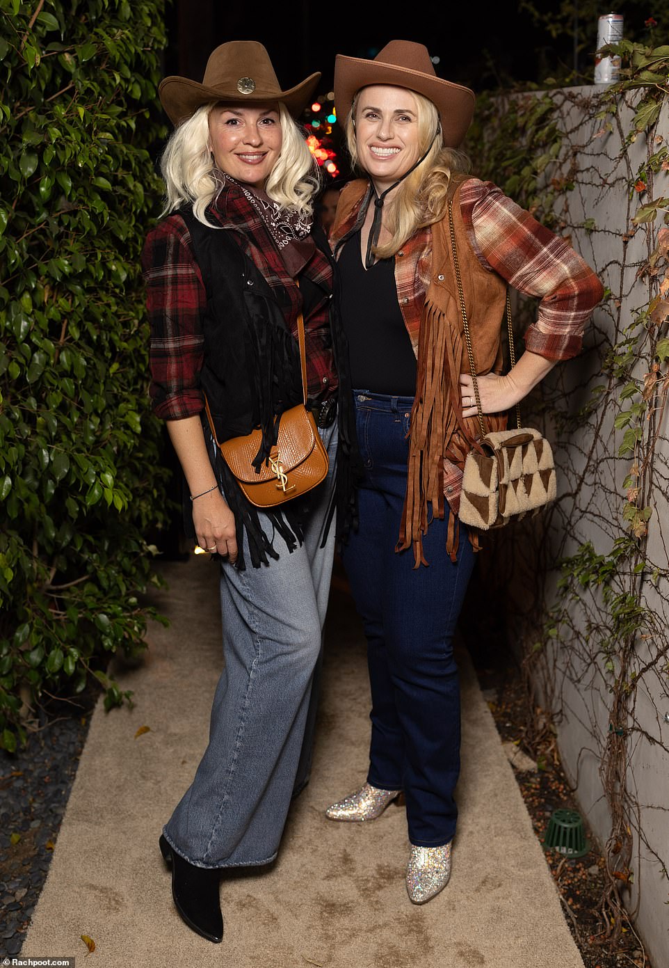 Rebel Wilson and her wife Ramona Agruma also went for the cowgirl theme