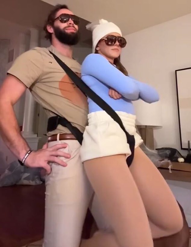 Philadelphia Eagles tight end Dallas Goedert had a Halloween costume inspired by the movie