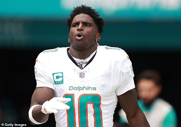 Hill was later released and scored a touchdown to help Miami beat the Jacksonville Jaguars