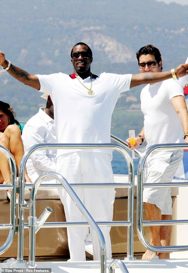 The music director said she still doesn't remember how she convinced the man to let her go, but the horrific memory was brought back by Diddy's arrest for sex trafficking. Diddy can be seen in Saint Tropez in 2007