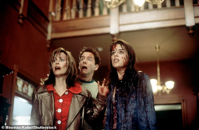 The star can be seen with Neve Campbell (Sidney Prescott) and Jamie Kennedy (Randy Meeks) in 1996's Scream