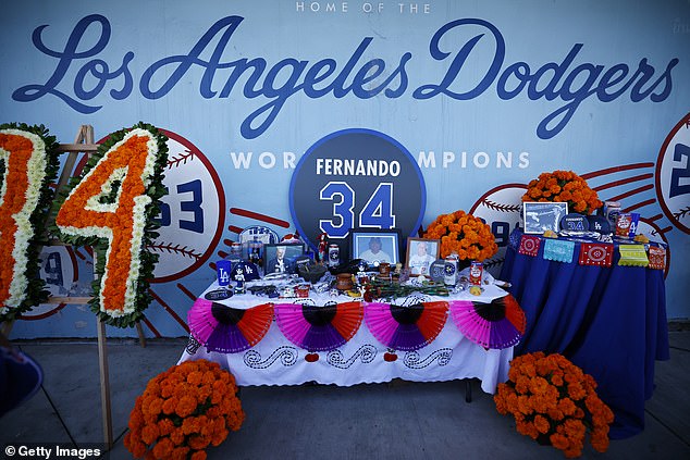 Dodgers fans also paid tribute to team legend Fernando Valenzuela, who passed away last month