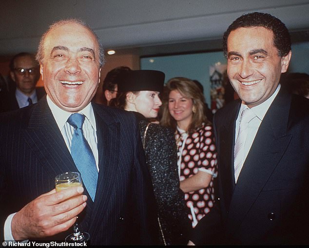 Al-Fayed was the father of producer Dodi Al-Fayed (right), who was romantically linked to Princess Diana when they both died in a car crash in Paris in 1997