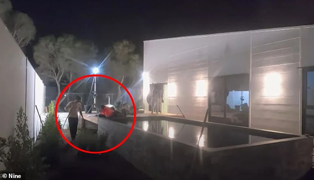 During a shocking episode, Mimi and Brad were seen working on a pool project together late at night, while Brad's wife Kylie slept in the background.