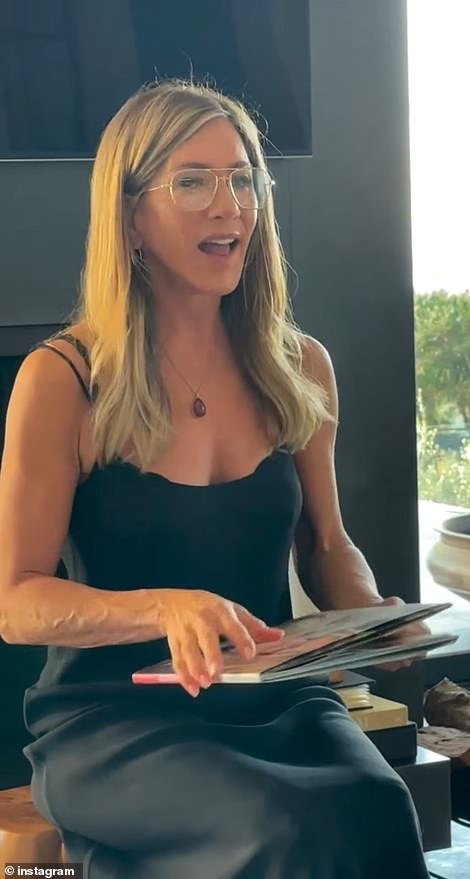 Aniston gave fans a rare glimpse into her lavish digs earlier this month in an adorable Instagram video of the actress reading her new children's book to her pets