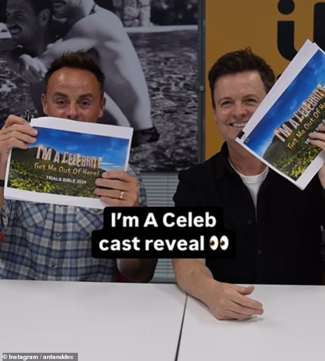 It comes just after Ant and Dec gave their own verdict on the new batch of I'm A Celebrity campmates