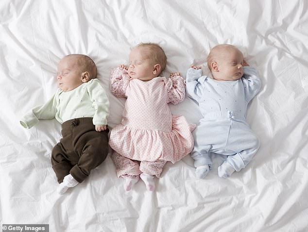 In natural births, approximately one in 10,000 births is triplets. If we add triplets from IVF, the rate of triplets during pregnancy is approximately 7.38 per 10,000 births.